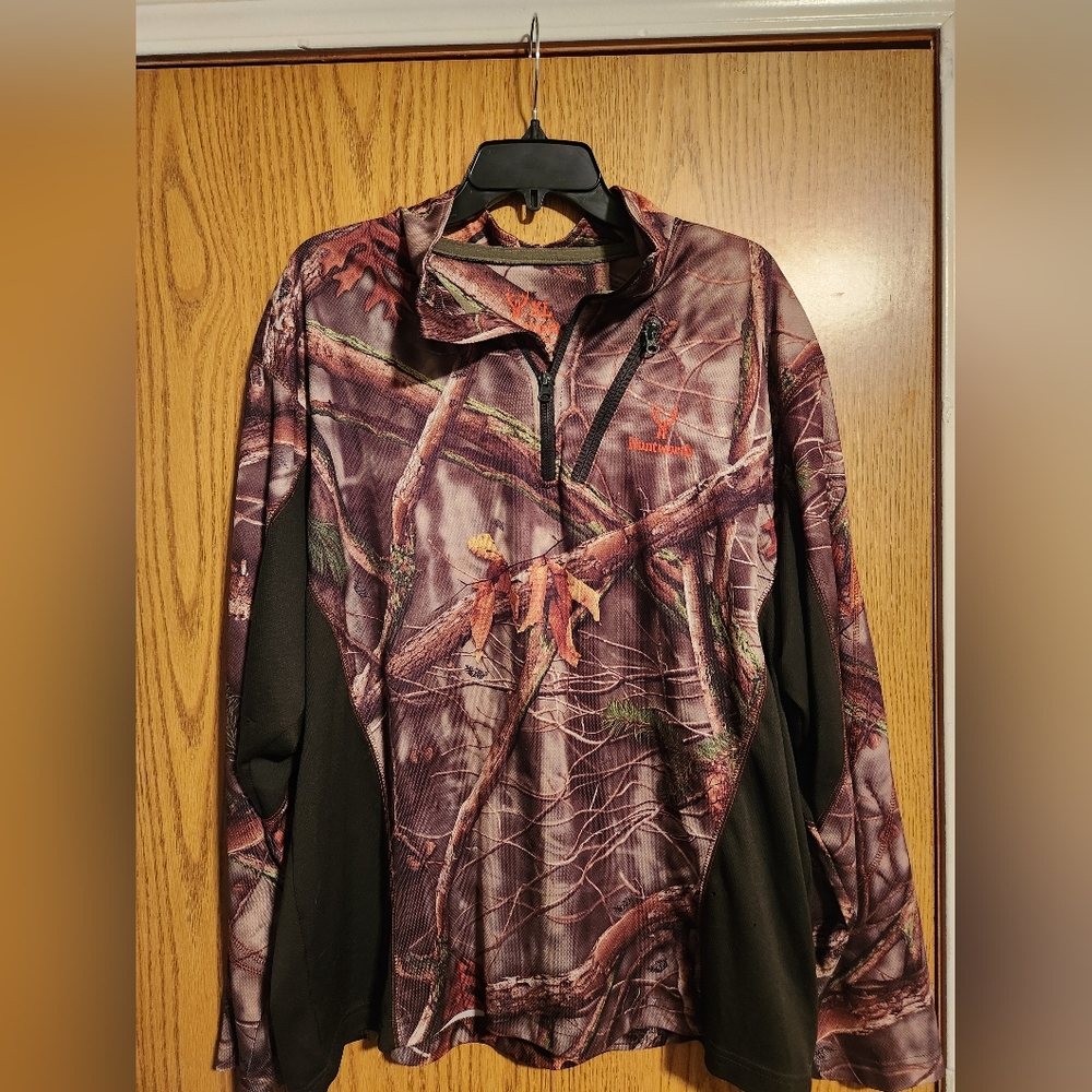 Camo men quarter zip